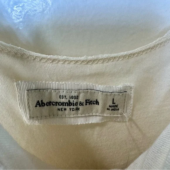 Abercrombie & Fitch Ivory Lace Maxi Dress NWT Size L - Picture 4 of 14